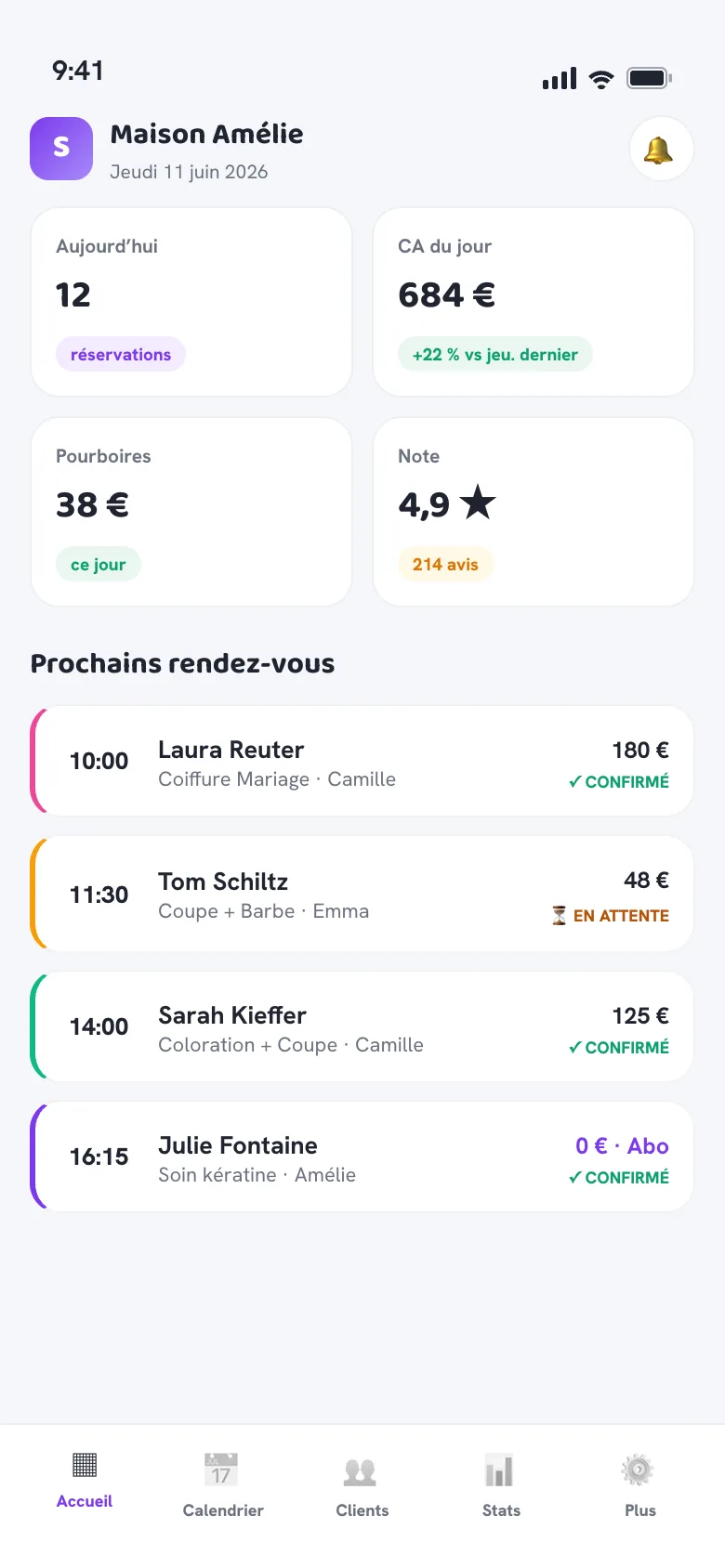 Salonify Business App